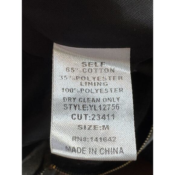 UB Los Angeles Women’s Colorblock Wool Blend Coat Black Gray Zip Jacket Size M - Picture 7 of 7